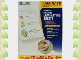 C-Line Super Heavyweight Cleer Adheer Laminating Film Sheets Clear 9 x 12 Inches 50 per Pack