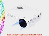 Aketek? Multimedia USB AV HDMI VGA Home Theater LED Digital Video Game Pico Mini Projector(White)