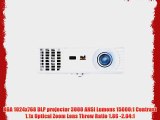 ViewSonic PJD5234L XGA DLP Projector 3000 Lumens 3D Blu-Ray w/HDMI 120Hz White