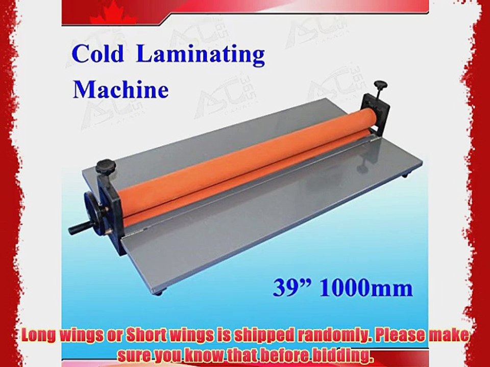 New 39Inch 1M Manual Cold Laminating Mounting Vinyl Film Machine Laminator