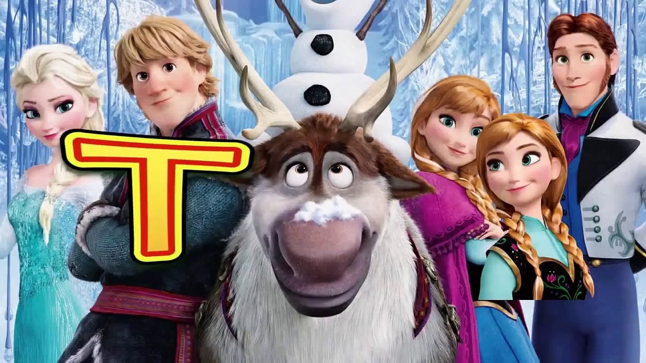 Disney ABC Song Frozen Nursery Rhyme Kids Songs Cartoon Education Elsa and Anna