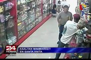 Ladrones roban con asombrosa facilidad tienda en Santa Anita