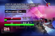 Encuesta 24: 92.3% no cree que hospitales estén preparados para sismo de gran magnitud