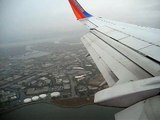 Landing at San Francisco International Airport in the Rain and Fog