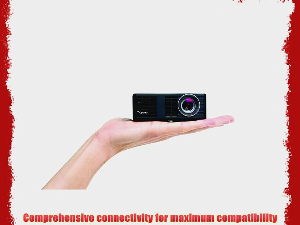 Optoma ML550 WXGA 500 Lumen 3D Ready Portable DLP LED Projector with MHL Enabled HDMI Port
