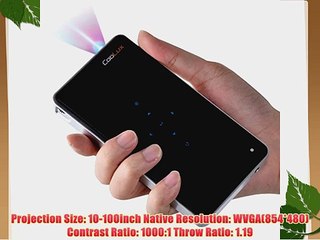 LED Maximum 100 Ultra-thin Pico Hand-hold Mini Portable Pocket DLP Miracast DLNA Wifi Mirroring