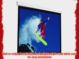 119 Inch 1:1 Manual Pull Down Projector Screen HD 84HX84W Matte White Movie Entertainment Home