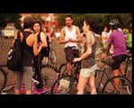 Mad driver runs over dozens of cyclists during critical mass in Brazil