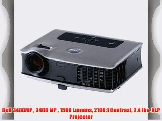 Dell 3400MP  3400 MP  1500 Lumens 2100:1 Contrast 2.4 lbs DLP Projector