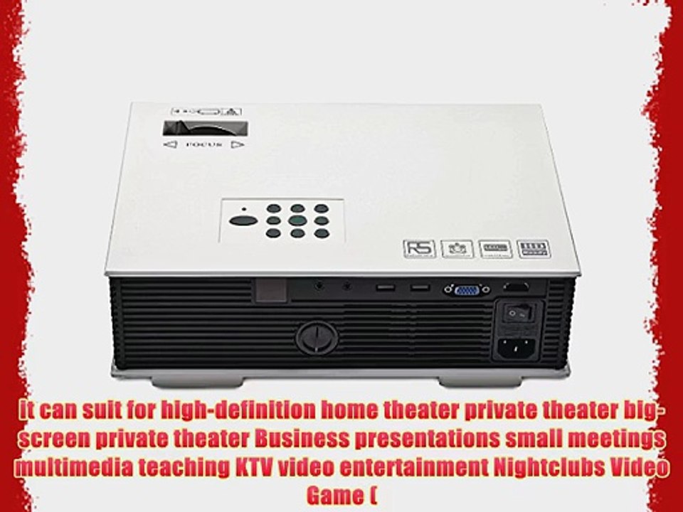 Tronfy? BEST NEW TP-80 HD Multimedia LCD LED Projector HDMI 800 x 600Pixels Support Vedio GameTVHome