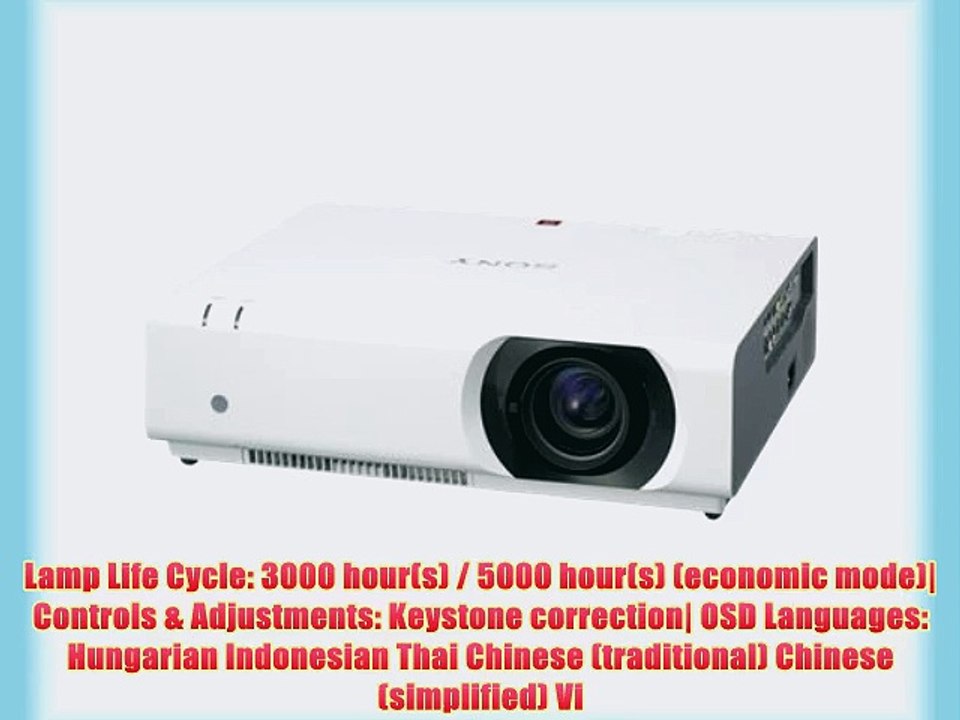 Sony VPLCH350 4000LM WUXGA WIRELESS/NETWORK PROJ