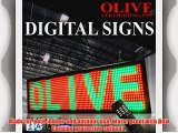 Olive LED Signs 3 Color (RGY) 19 x 69 - Storefront Message Board Programmable Scrolling Display