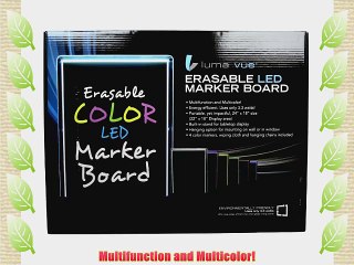Luma Vue RGB1824 Erasable Color 24in x 18in LED Marker Board