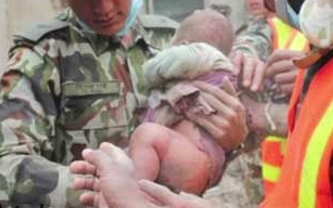 Must Watch Newborn Baby rescued alive after 22 hours in Nepal Earthquake Exclusive Miracle