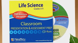 NewPath Learning Middle School Life Science Interactive Whiteboard CD-ROM Site License Grade