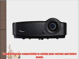 Optoma S303 SVGA 3000 Lumen Full 3D DLP Easy to Use Performance Projector with HDMI