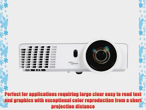 Optoma X306ST XGA 3200 Lumen Full 3D DLP Short Throw Network Projector with HDMI