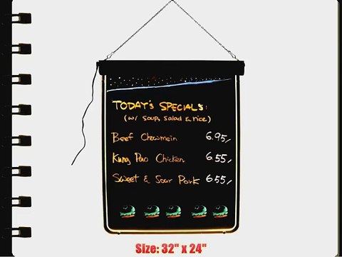 32 X 24 Flexible LED Neon Lighting Writing Menu Board - Wholesale Closeout