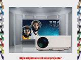 Aketek Mini Led Projector HDMI Home Theater LED Projector Support HDMI VGA AV USB HDMI Portable