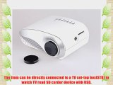 Aketek Newest K10 LCD Home Theater Cinema Projector LED Multimedia Portable Video Pico Micro