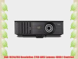 View Sonic PJD6223 XGA Front Projector 300 Inches - Black