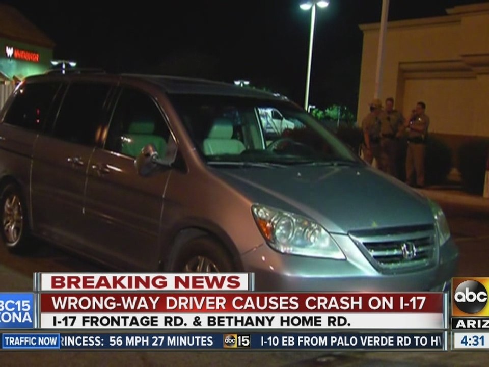 Wrong-way driver causes crash on Interstate 17