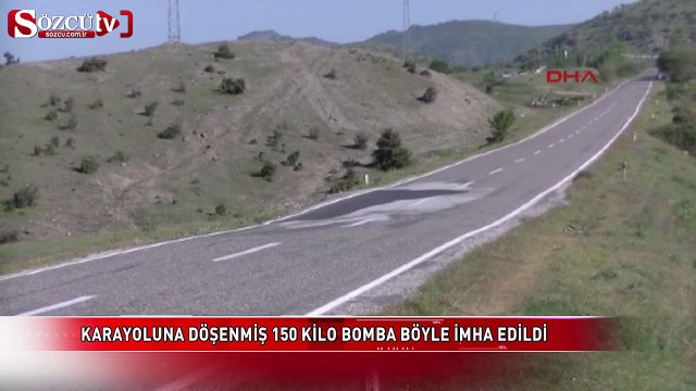 150 kilo bomba böyle imha edildi!