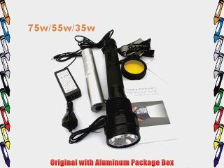 Download Video: HID Xenon 7800mah Torch Flashlight SOS for Outdoor Hunting 75W / 55W / 35W 7500L