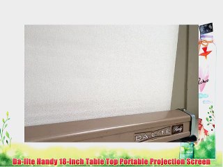 Da-lite Handy 18-inch Table Top Portable Projection Screen