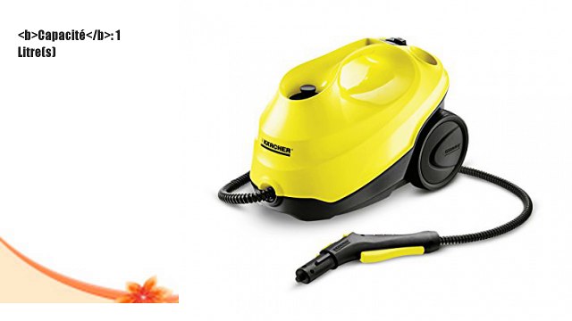 Karcher 15130000 SC3 Nettoyeur Vapeur Jaune/Noir 49
