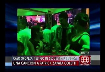 Patrick Zapata: Amiga y testigo de su secuestro le dedica canción