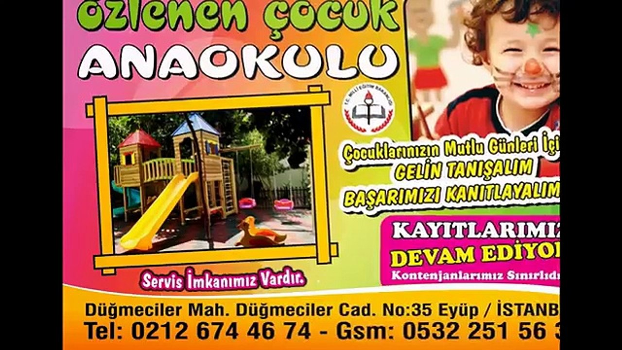 ÖZLENEN ÇOCUK ANAOKULU YUVA KREŞ 212 674 46 74