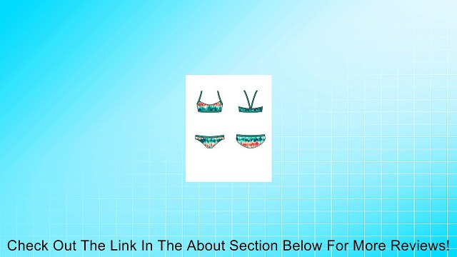 Nike Swim NESS4471 Girls Motion Blur V-Back 2 Piece, Turbo Green-14 Review