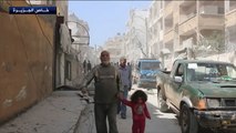 معاناة سكان إدلب بسبب قصف طائرات النظام