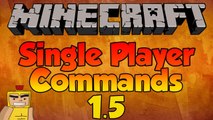 How to use NEW Single Player Commands - Minecraft 1.8