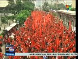 Obreros del mundo celebran  con marchas el Día del trabajador