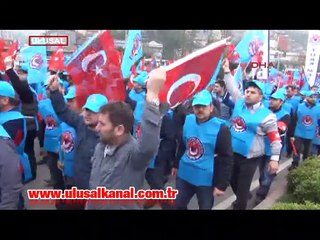 İşçi ''aş'', gençlik ''bağımsız Türkiye'', emekliler ''yaş krizine son'' dedi