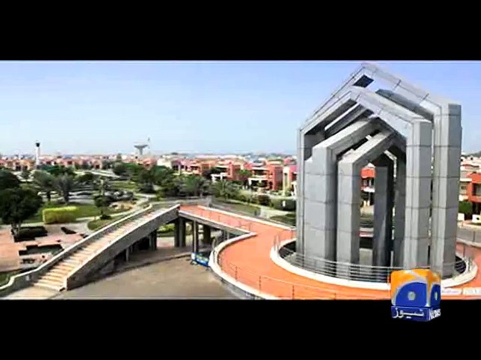 Bahria Town flyover, underpass inaugurated in Karachi-Geo Reports-01 May 2015