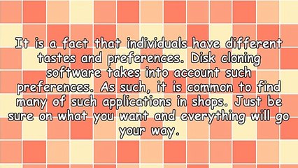 More About Disk Cloning Software
