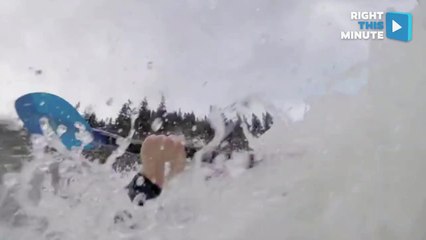 Kayaker Gets Put on Spin Cycle