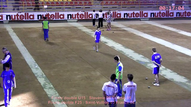 Finale double 3 sur 3, second tournoi international Jean Védrine, Sport Boules, Saint-Vulbas 2015