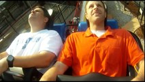 Dare Devil Dive Roller Coaster Rider Cam POV Front Seat Six Flags Over Georgia