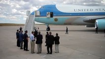 President Obama Arrives in Aurora on Air Force One, 7.22.12