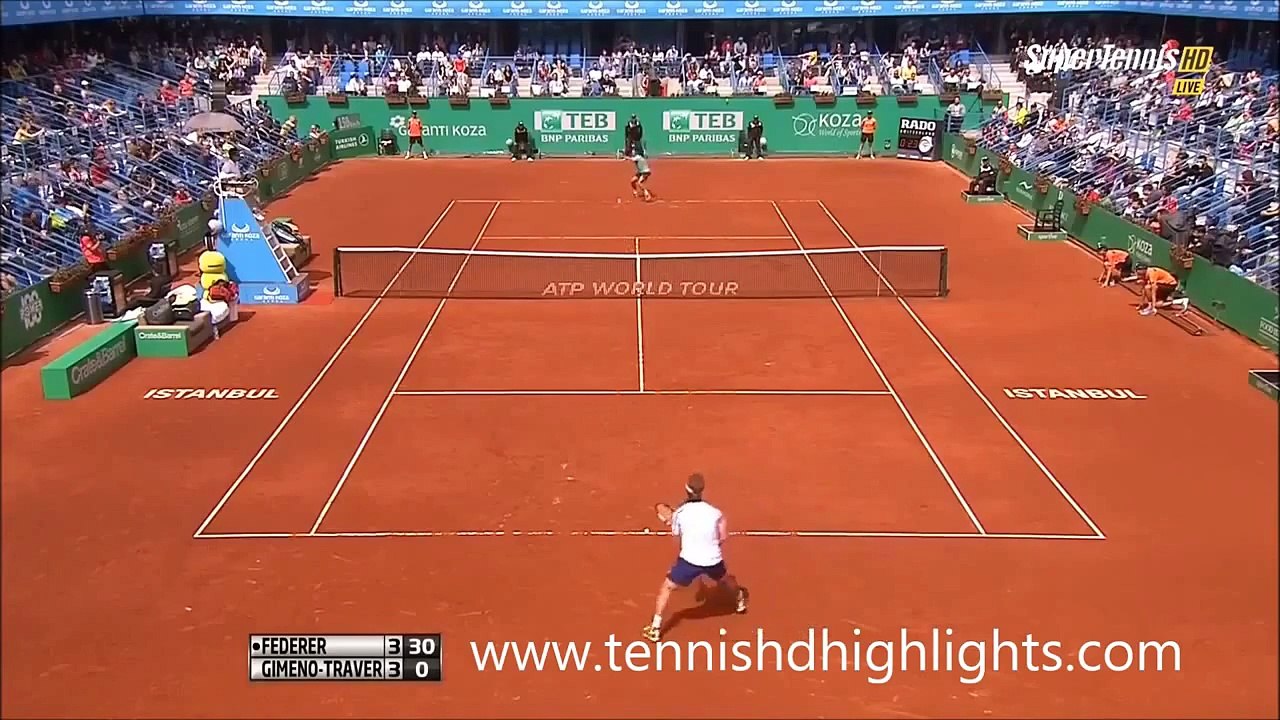 Roger Federer vs Daniel Gimeno Highlights Istanbul Open 2015