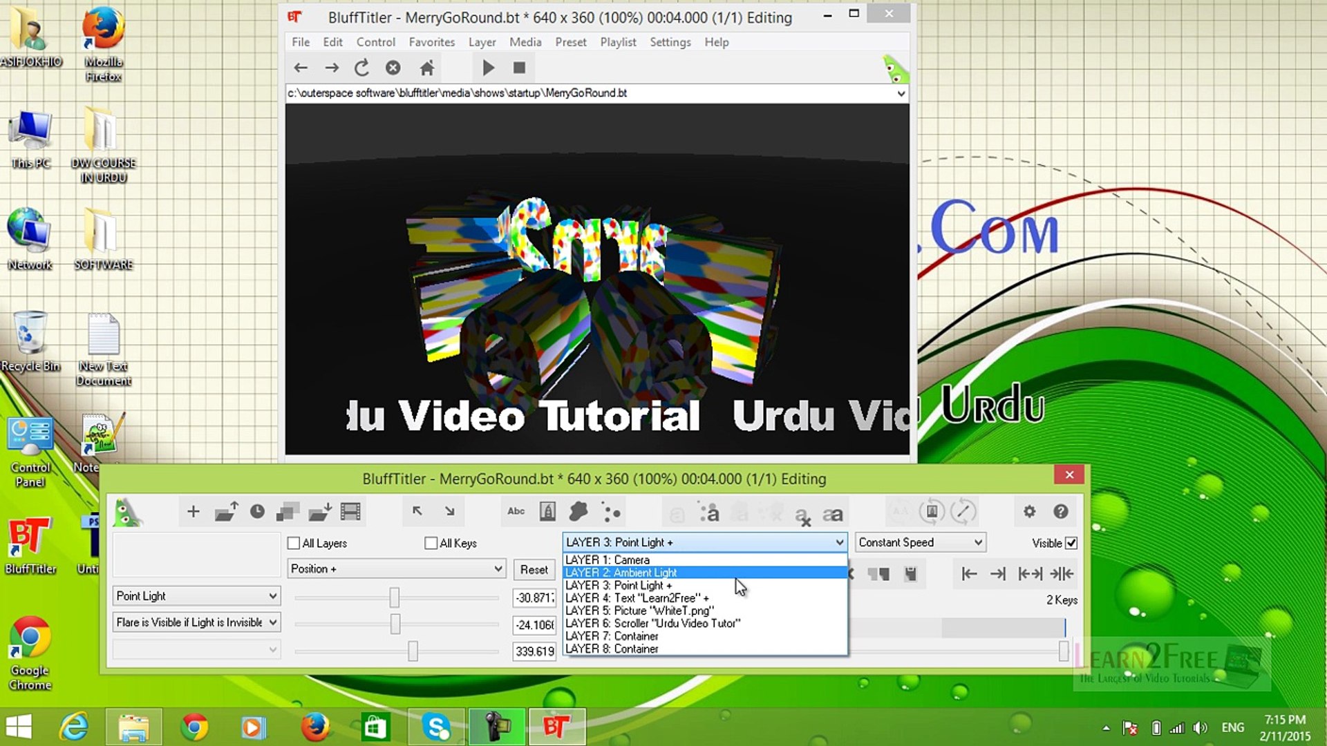 Complete BulfTitler Video Course in Urdu Part-04
