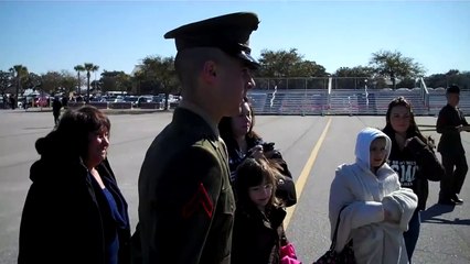 TJ after graduation with his drill instructors