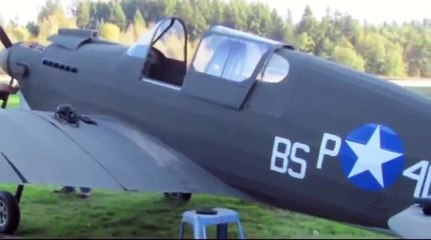 Flight testing Loehle P-40 Warhawk WWII 3/4 scale replica aircraft