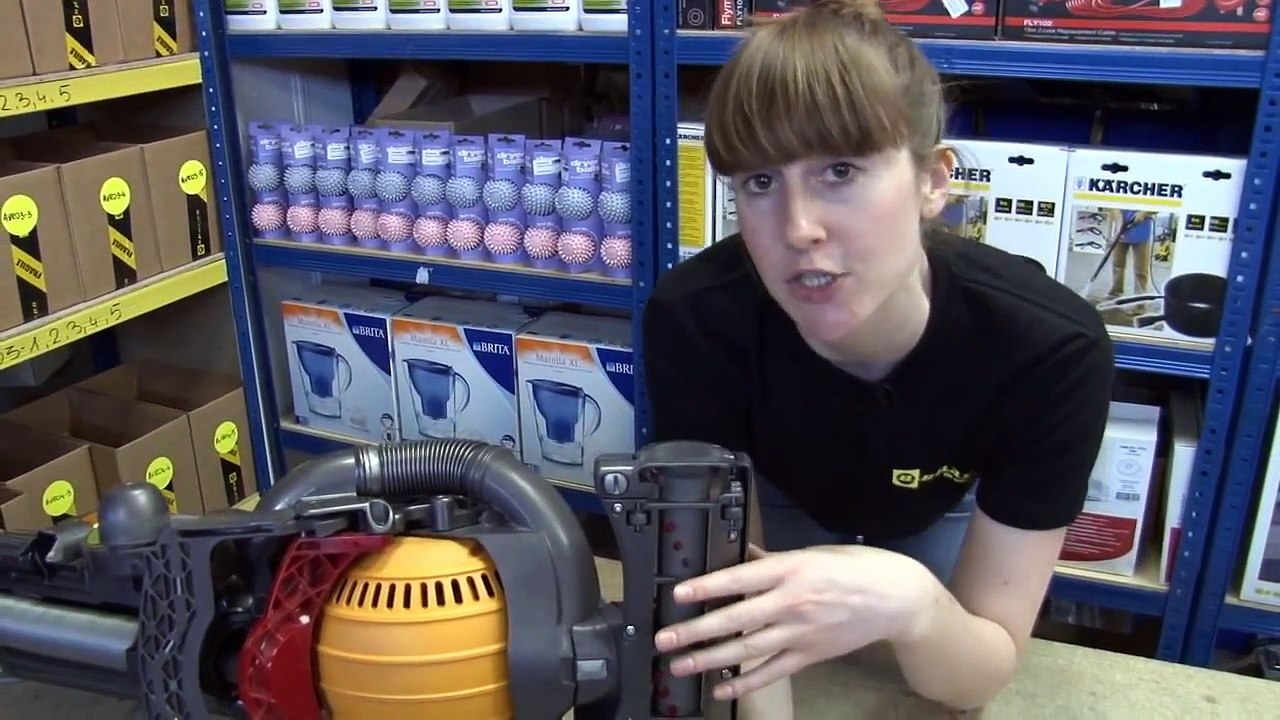 How to replace the dyson belt on a Dyson DC25 vacuum cleaner video