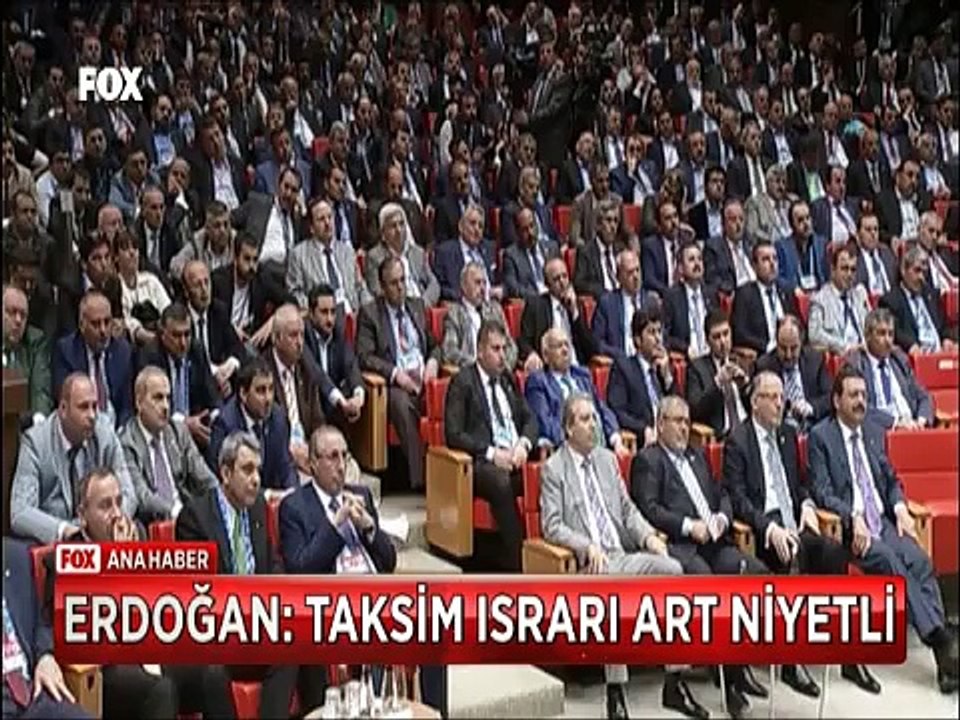 Cumhurbaşkanı Erdoğan işcilere konuştu 'Taksim ısrarı art niyetli' dedi