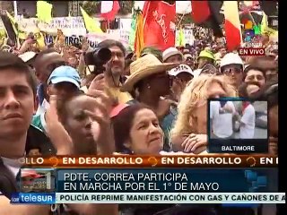 Correa denuncia campaña de la derecha contra su gobierno